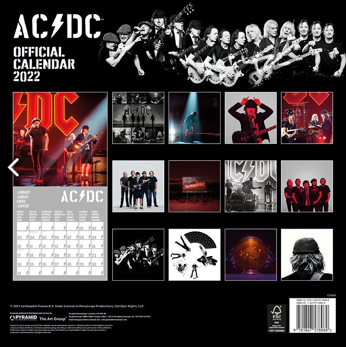 AC/DC. Календарь 2022.