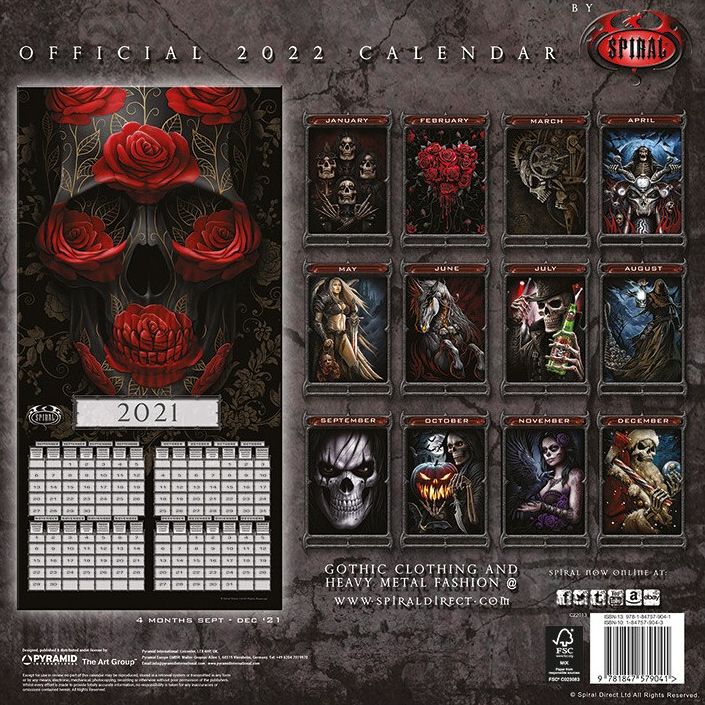 Gothic. Календарь 2022.