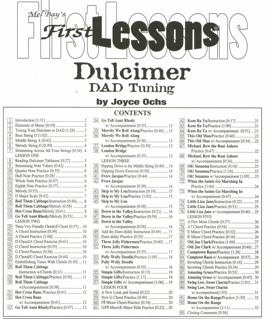 First Lessons Dulcimer